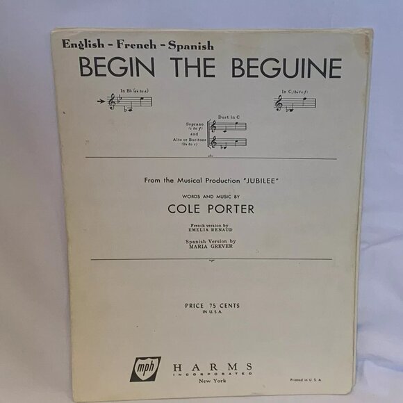 Vintage Harms Sheet Music - From Musicals Operetta Lot Of 4 Piano Vocal - Picture 3 of 9